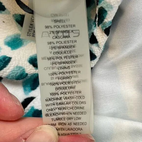 Vince Camuto Sleeveless High Neck Tie Waist Capri Jumpsuit 4 - Picture 15 of 16